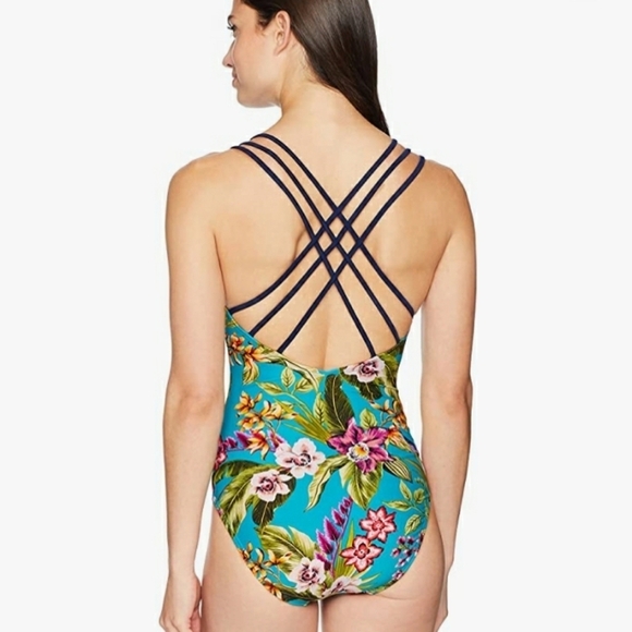 🐳Coastal Blue Women's One Piece Swimsuit. Size M - Picture 6 of 12